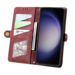 Peňaženkové puzdro Purse case červené – Samsung Galaxy S23 FE | Lacné Kryty Lacné Kryty | Peňaženkové puzdro Purse case červené – Samsung Galaxy S23 FE | Lacné Kryty