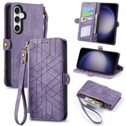Peňaženkové puzdro Purse case fialové – Samsung Galaxy S23 FE | Lacné Kryty Lacné Kryty | Peňaženkové puzdro Purse case fialové – Samsung Galaxy S23 FE | Lacné Kryty