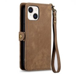 Lacné Kryty | Peňaženkové puzdro Purse case hnedé – Apple iPhone 15 | Lacné Kryty