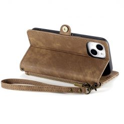 Lacné Kryty | Peňaženkové puzdro Purse case hnedé – Apple iPhone 15 | Lacné Kryty