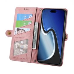 Lacné Kryty | Peňaženkové puzdro Purse case ružové – Apple iPhone 15 | Lacné Kryty