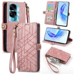 Lacné Kryty | Peňaženkové puzdro Purse case ružové – Honor 90 Lite | Lacné Kryty