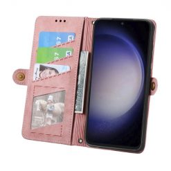 Peňaženkové puzdro Purse case ružové – Samsung Galaxy S23 FE | Lacné Kryty Lacné Kryty | Peňaženkové puzdro Purse case ružové – Samsung Galaxy S23 FE | Lacné Kryty