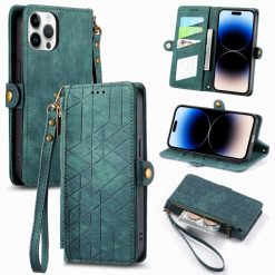 Lacné Kryty | Peňaženkové puzdro Purse case zelené – Apple iPhone 15 Pro | Lacné Kryty