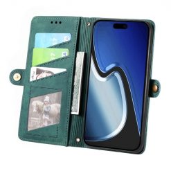 Lacné Kryty | Peňaženkové puzdro Purse case zelené – Apple iPhone 15 Pro | Lacné Kryty