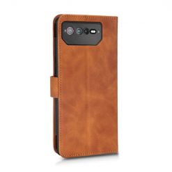 Peňaženkové puzdro Solid hnedé – Asus ROG Phone 6 / 6D / 6D Ultimate | Lacné Kryty Lacné Kryty | Peňaženkové puzdro Solid hnedé – Asus ROG Phone 6 / 6D / 6D Ultimate | Lacné Kryty