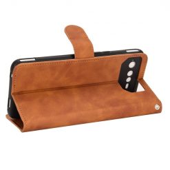 Peňaženkové puzdro Solid hnedé – Asus ROG Phone 6 / 6D / 6D Ultimate | Lacné Kryty Lacné Kryty | Peňaženkové puzdro Solid hnedé – Asus ROG Phone 6 / 6D / 6D Ultimate | Lacné Kryty