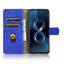 Lacné Kryty | Peňaženkové puzdro Solid modré – Asus Zenfone 8 | Lacné Kryty