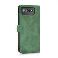 Lacné Kryty | Peňaženkové puzdro Solid zelené – Asus ROG Phone 6 / 6D / 6D Ultimate | Lacné Kryty