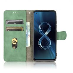 Lacné Kryty | Peňaženkové puzdro Solid zelené – Asus Zenfone 8 | Lacné Kryty