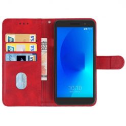 Lacné Kryty | Peňaženkové puzdro Splendid case červené – Alcatel 1 2021 | Lacné Kryty