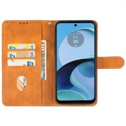 Lacné Kryty | Peňaženkové puzdro Splendid case hnedé – Motorola Moto G54 5G / G54 5G Power Edition | Lacné Kryty