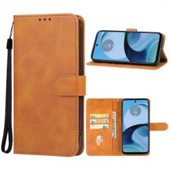 Lacné Kryty | Peňaženkové puzdro Splendid case hnedé – Motorola Moto G54 5G / G54 5G Power Edition | Lacné Kryty