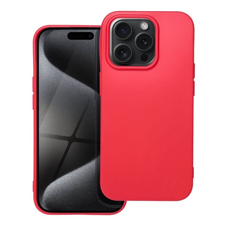 Silikónový kryt Soft case červený – Apple iPhone 15 Pro