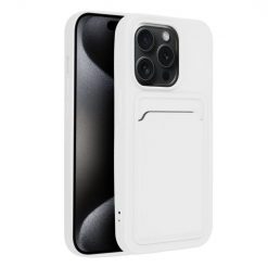 Lacné Kryty | Zadný kryt Card Case biely – Apple iPhone 15 Pro | Lacné Kryty