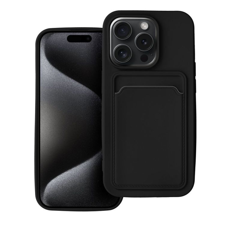 Zadný kryt Card Case čierny – Apple iPhone 15 Pro