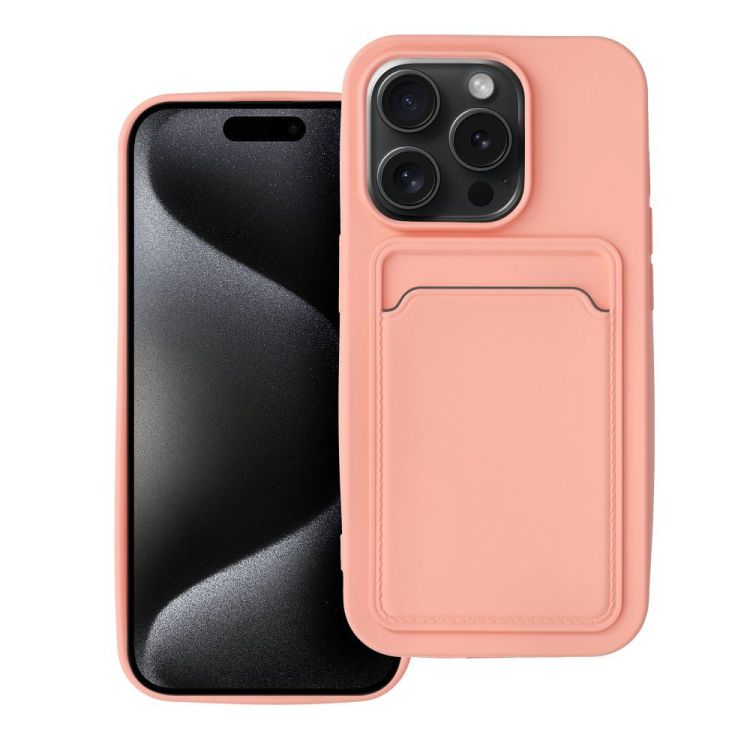 Zadný kryt Card Case ružový – Apple iPhone 15 Pro