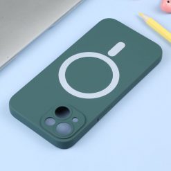 Lacné Kryty | Zadný kryt Magsafe Candy Case tmavozelený – Apple iPhone 15 Plus | Lacné Kryty