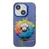 Lacné Kryty | Zadný kryt na mobil Oil Painting case Šťastná Opica – Apple iPhone 15 | Lacné Kryty