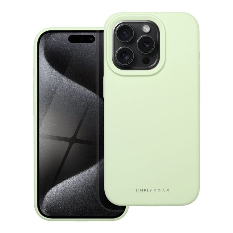 Lacné Kryty | Zadný kryt Roar Cloud-Skin Case zelený – Apple iPhone 15 Pro