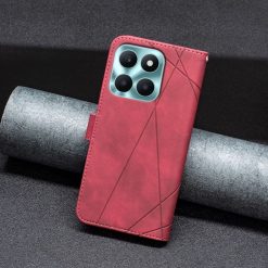 Knižkové puzdro Rhombus červené – Honor X6a | Lacné Kryty Lacné Kryty | Knižkové puzdro Rhombus červené – Honor X6a | Lacné Kryty