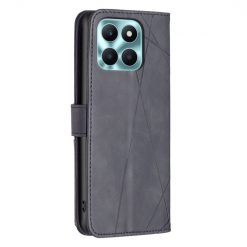 Knižkové puzdro Rhombus čierne – Honor X6a | Lacné Kryty Lacné Kryty | Knižkové puzdro Rhombus čierne – Honor X6a | Lacné Kryty