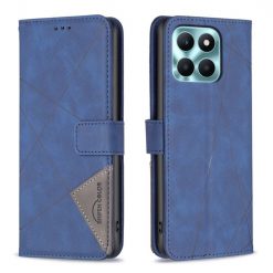 Knižkové puzdro Rhombus modré – Honor X6a | Lacné Kryty Lacné Kryty | Knižkové puzdro Rhombus modré – Honor X6a | Lacné Kryty