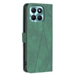 Knižkové puzdro Rhombus zelené – Honor X6a | Lacné Kryty Lacné Kryty | Knižkové puzdro Rhombus zelené – Honor X6a | Lacné Kryty