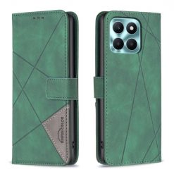 Knižkové puzdro Rhombus zelené – Honor X6a | Lacné Kryty Lacné Kryty | Knižkové puzdro Rhombus zelené – Honor X6a | Lacné Kryty