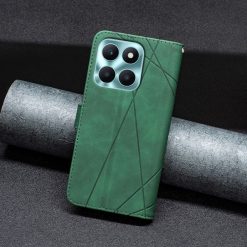 Knižkové puzdro Rhombus zelené – Honor X6a | Lacné Kryty Lacné Kryty | Knižkové puzdro Rhombus zelené – Honor X6a | Lacné Kryty