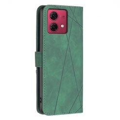 Lacné Kryty | Knižkové puzdro Rhombus zelené – Motorola Moto G84 5G | Lacné Kryty