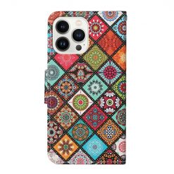 Knižkové puzdro Trendy Cross case Farebné mandaly – Apple iPhone 15 Pro | Lacné Kryty Lacné Kryty | Knižkové puzdro Trendy Cross case Farebné mandaly – Apple iPhone 15 Pro | Lacné Kryty