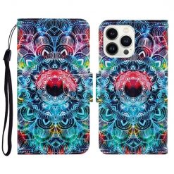 Lacné Kryty | Knižkové puzdro Trendy Cross case Mandala – Apple iPhone 15 Pro Max | Lacné Kryty