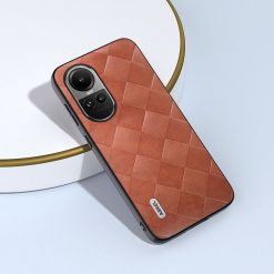 Lacné Kryty | Kryt Abeel Weave Case hnedý – Oppo Reno 10 5G / Reno 10 Pro 5G | Lacné Kryty