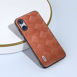 Kryt Abeel Weave Case hnedý – Sony Xperia 5 V | Lacné Kryty Lacné Kryty | Kryt Abeel Weave Case hnedý – Sony Xperia 5 V | Lacné Kryty