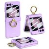 Lacné Kryty | Kryt GKK Magnetic Ring case biely – Samsung Galaxy Z Flip 5 | Lacné Kryty