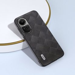 Lacné Kryty | Kryt Abeel Weave Case čierny – Oppo Reno 10 5G / Reno 10 Pro 5G | Lacné Kryty
