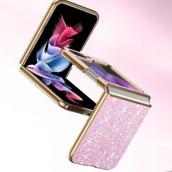 Lacné Kryty | Ligotavý kryt Glitter Case ružový – Samsung Galaxy Z Flip 5 | Lacné Kryty