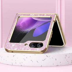 Lacné Kryty | Ligotavý kryt Glitter Case ružový – Samsung Galaxy Z Flip 5 | Lacné Kryty