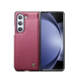 Lacné Kryty | Multifunkčné peňaženkové puzdro CaseMe Business case bordové – Samsung Galaxy Z Fold 5 | Lacné Kryty