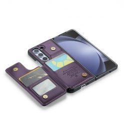 Multifunkčné peňaženkové puzdro CaseMe Business case fialové – Samsung Galaxy Z Fold 5 | Lacné Kryty Lacné Kryty | Multifunkčné peňaženkové puzdro CaseMe Business case fialové – Samsung Galaxy Z Fold 5 | Lacné Kryty