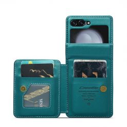 Multifunkčné peňaženkové puzdro CaseMe Business case zelené – Samsung Galaxy Z Flip 5 | Lacné Kryty Lacné Kryty | Multifunkčné peňaženkové puzdro CaseMe Business case zelené – Samsung Galaxy Z Flip 5 | Lacné Kryty