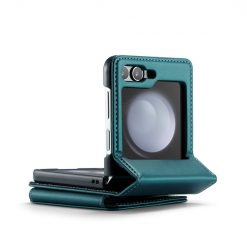 Multifunkčné peňaženkové puzdro CaseMe Business case zelené – Samsung Galaxy Z Flip 5 | Lacné Kryty Lacné Kryty | Multifunkčné peňaženkové puzdro CaseMe Business case zelené – Samsung Galaxy Z Flip 5 | Lacné Kryty