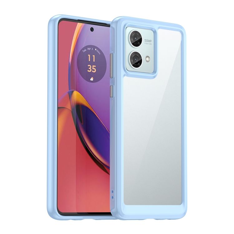 Ochranný kryt Colorful Acrylic case modrý – Motorola Moto G84 5G