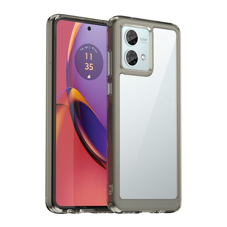 Ochranný kryt Colorful Acrylic case transparentno-sivý – Motorola Moto G84 5G