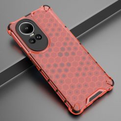 Lacné Kryty | Odolný kryt Honeycomb Armor červený – Oppo Reno 10 5G / Reno 10 Pro 5G | Lacné Kryty