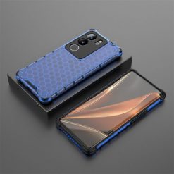 Lacné Kryty | Odolný kryt Honeycomb Armor modrý – Vivo V29 | Lacné Kryty