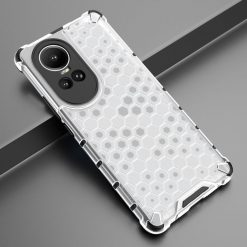 Lacné Kryty | Odolný kryt Honeycomb Armor transparentný – Oppo Reno 10 5G / Reno 10 Pro 5G | Lacné Kryty