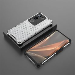 Lacné Kryty | Odolný kryt Honeycomb Armor transparentný – Vivo V29 | Lacné Kryty