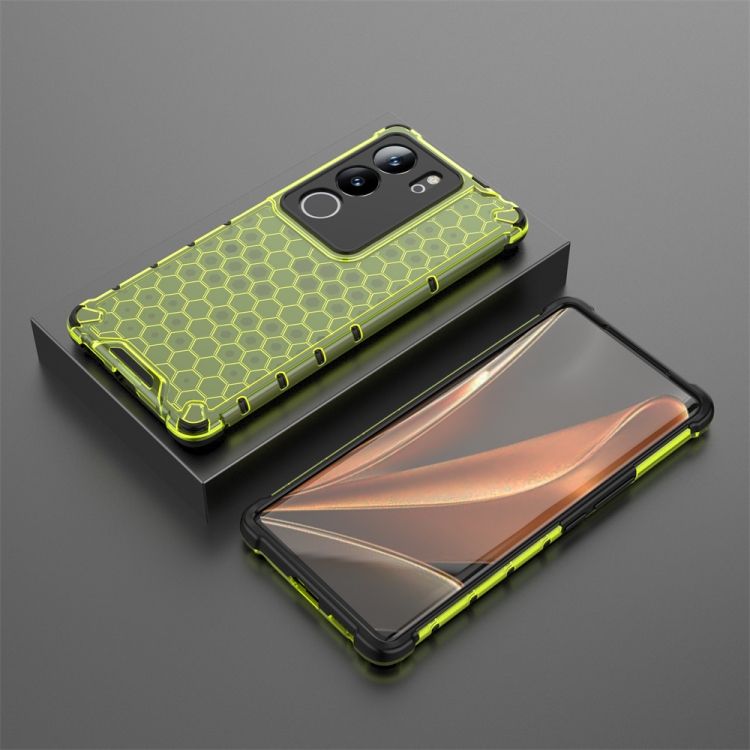 Odolný kryt Honeycomb Armor zelený – Vivo V29 | Lacné Kryty Lacné Kryty | Odolný kryt Honeycomb Armor zelený – Vivo V29 | Lacné Kryty
